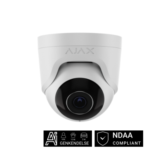 VideoOvervågning Hvid Ajax TurretCam med 2,8 mm linse